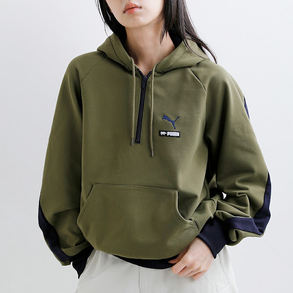 Scye × プーマ ハーフジップ フーディー