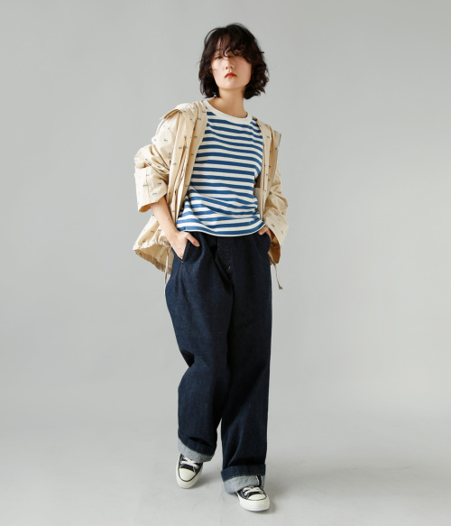 R & D.M.Co- オールドマンズテーラー 裏起毛 ボーダー ドロップ