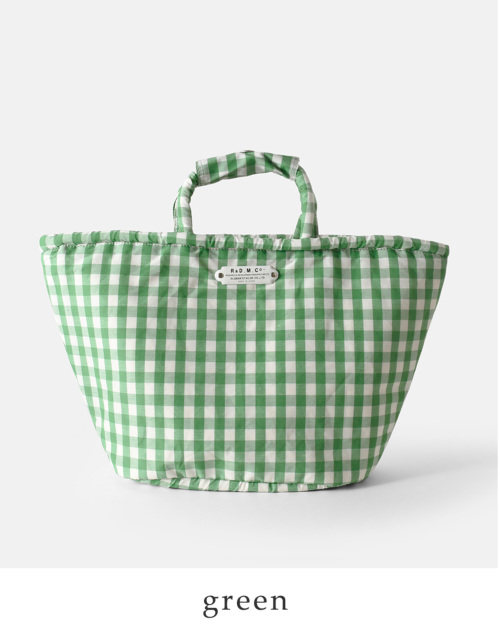 R & D.M.Co- オールドマンズテーラー ギンガムチェック マルシェ バッグ S “GINGHAM CHECK MARCHE BAG” 6797  | iroma..aranciato