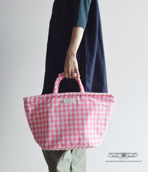 R & D.M.Co- オールドマンズテーラー ギンガムチェック マルシェ バッグ S “GINGHAM CHECK MARCHE BAG” 6797  | iroma..aranciato