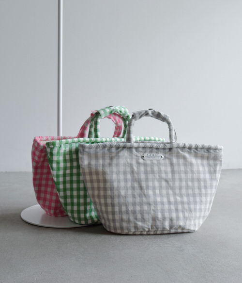 R & D.M.Co- オールドマンズテーラー ギンガムチェック マルシェ バッグ S “GINGHAM CHECK MARCHE BAG” 6797  | iroma..aranciato