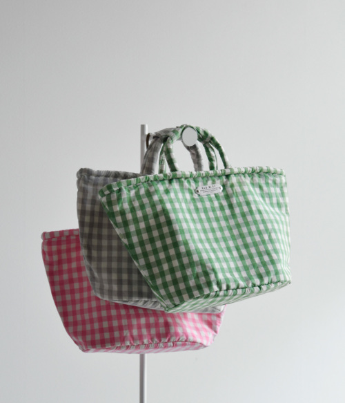 R & D.M.Co- オールドマンズテーラー ギンガムチェック マルシェ バッグ S “GINGHAM CHECK MARCHE BAG” 6797  | iroma..aranciato