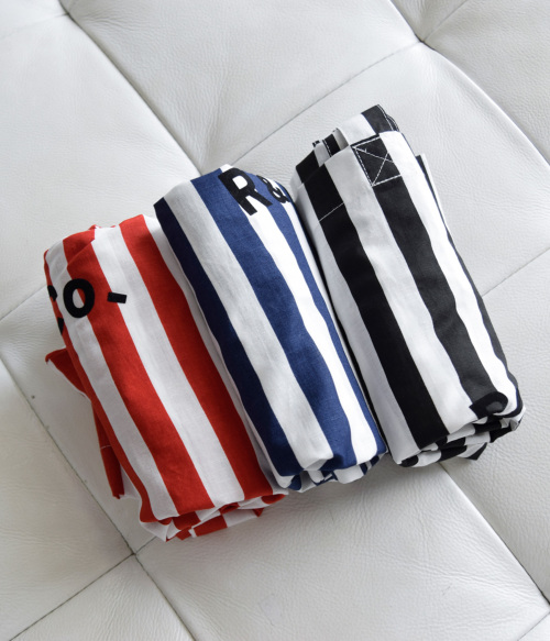 R & D.M.Co- オールドマンズテーラー コットンリネン デッキチェア ストライプ トートバッグ “DECK CHAIR STRIPE TOTE  BAG” 6872 | iroma..aranciato