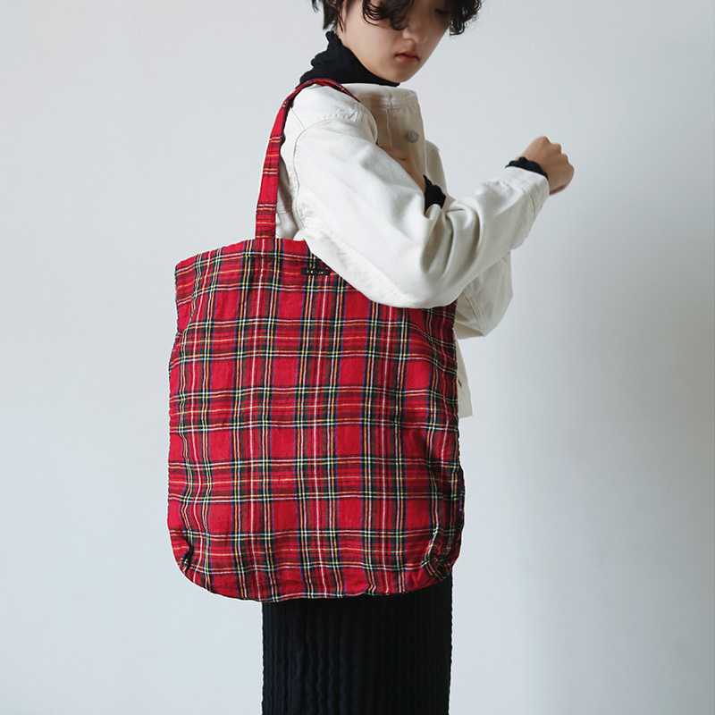 R&D.M.C. チェック柄バッグ R & D.M.Co- オールドマンズテーラー リネン チェック トート