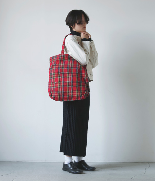 R & D.M.Co- オールドマンズテーラー リネン チェック トートバッグ “TOTE BAG” 6961 | iroma..aranciato