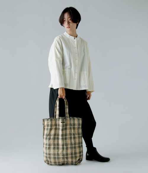 R & D.M.Co- オールドマンズテーラー リネン チェック トートバッグ “TOTE BAG” 6961 | iroma..aranciato