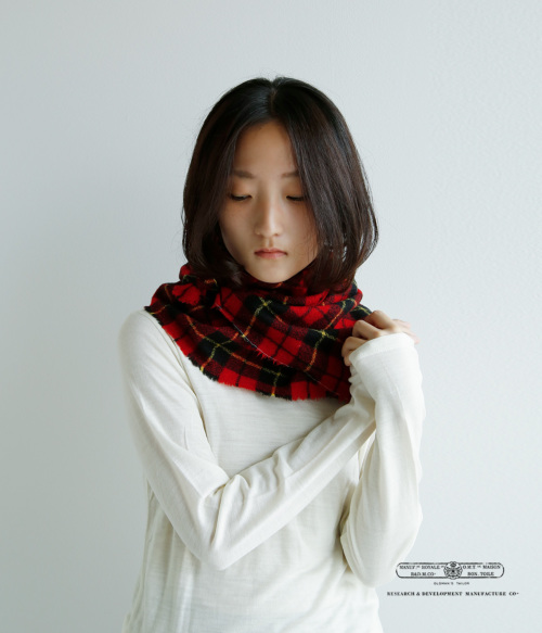 R & D.M.Co- オールドマンズテーラー ウール タータン チェック マフラー “WOOL TARTAN CHECK MUFFLER” 7064  | iroma..aranciato