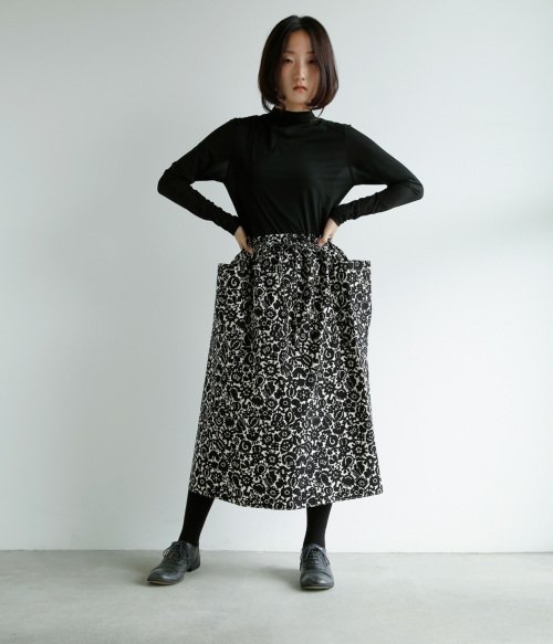 R & D.M.Co- オールドマンズテーラー モノ トリック プリント ストリング スカート “MONO TRICK PRINT STRING  SKIRT” 7163 | iroma..aranciato