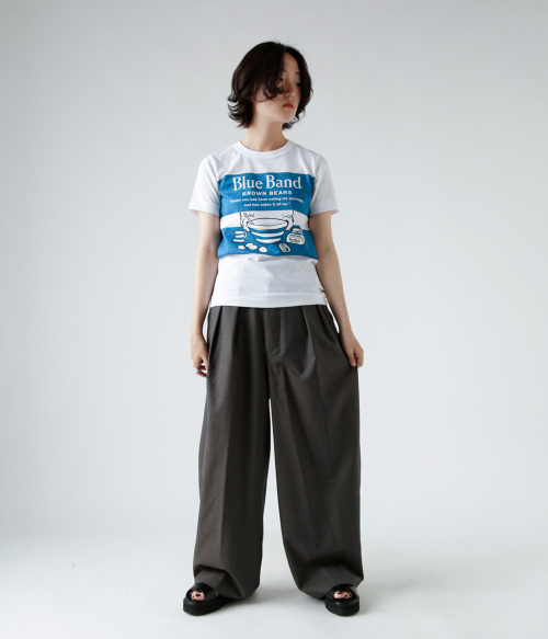 R & D.M.Co- オールドマンズテーラー コットン ブルー バンド T