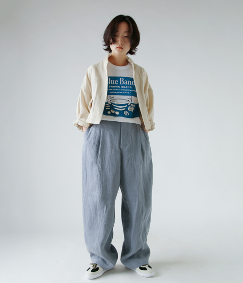 R & D.M.Co- オールドマンズテーラー リネン フリル