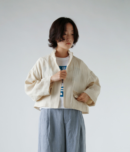 R & D.M.Co- オールドマンズテーラー リネン フリル