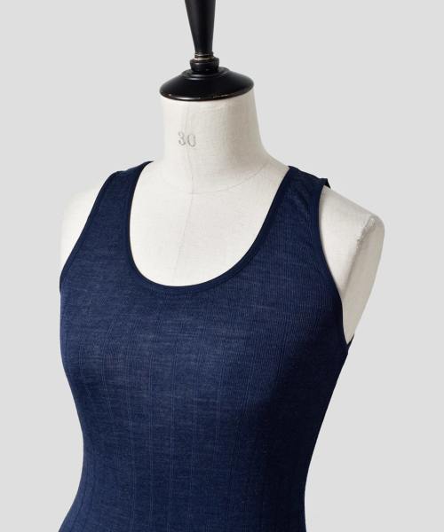 【極美品 近年 シルク100%】ヨシエイナバ　アンサンブル　紺　サマー 000000002223-12-l.jpg?t=