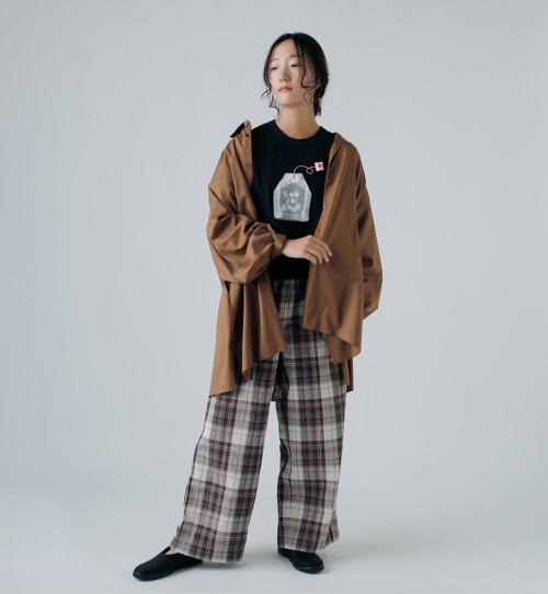 オールドマンズテーラー R&D.M.Co- *コットンボーダー半袖Tシャツ*Lカットソーライトブラウン(33-2504-734)【92E52】 オールドマンズテーラー R&D.M.Co- コットンボーダー半袖Tシャツ