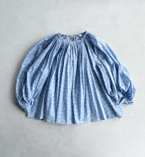 R&D.M Co_ カディコットン　ギャザースモックブラウス　ミント R&D.M Co_ カディコットン ギャザースモックブラウス ミント