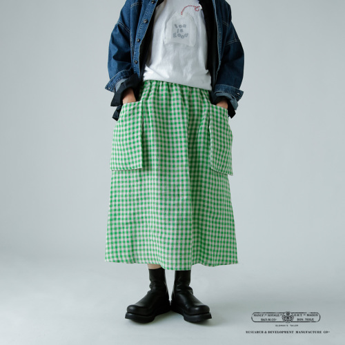 R & D.M.Co- オールドマンズテーラー リネン ギンガムチェック