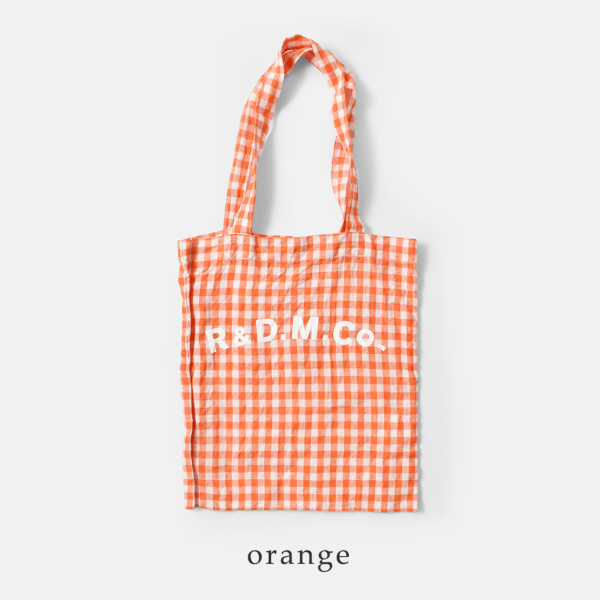 R&D.M.Co☆今期新品未使用リネンギンガムチェックトートバッグ R&D.M.Co- リネンギンガムチェックトートバッグ [7507] – CREER