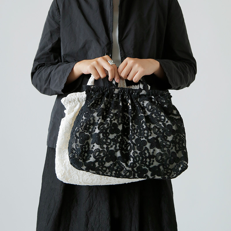 R & D.M.Co- オールドマンズテーラー クラウン モチーフ レース バッグ