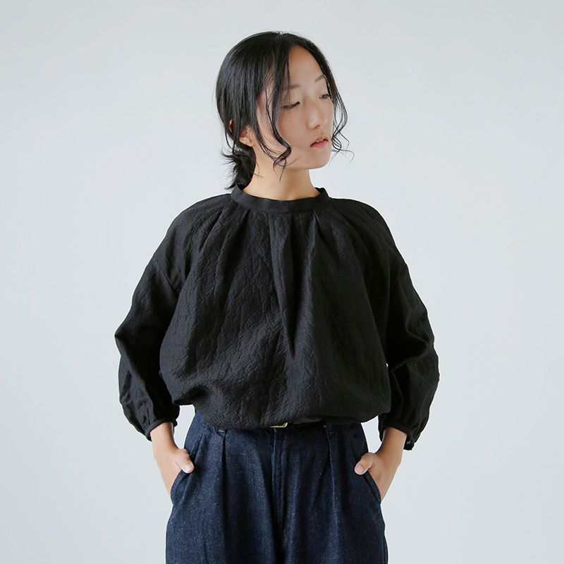 はなちゃり　オールドマンズテーラー　スモックブラウス R&D.M.Co- オールドマンズテーラー : DENSELY LINEN GATHER