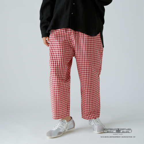 シェリエ　ギンガムチェックテーパードパンツ gingham tapered pants – shéller / シェリエ