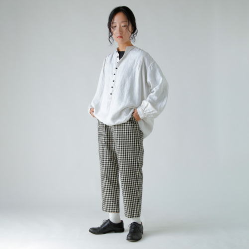 R & D.M.Co- オールドマンズテーラー ギンガムチェック サルエル