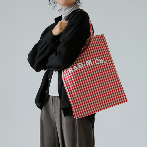 R & D.M.Co- オールドマンズテーラー ギンガムチェック トート バッグ