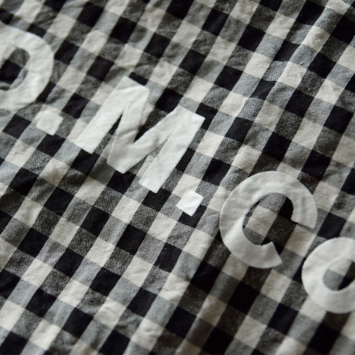 WOVEN 黒白チェック トートバッグ R & D.M.Co- オールドマンズテーラー ギンガムチェック トート