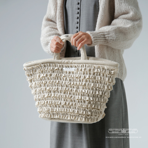 R & D.M.Co- オールドマンズテーラー フリル マルシェバッグ S “C/W