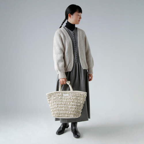 R & D.M.Co- オールドマンズテーラー フリル マルシェバッグ S “C/W