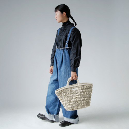 R & D.M.Co- オールドマンズテーラー フリル マルシェバッグ S “C/W
