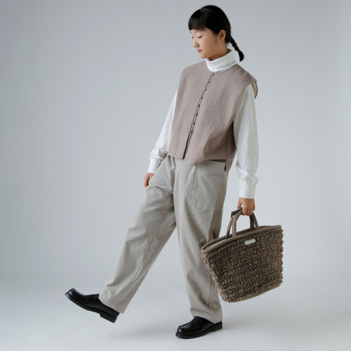 R & D.M.Co- オールドマンズテーラー フリル マルシェバッグ S “C/W