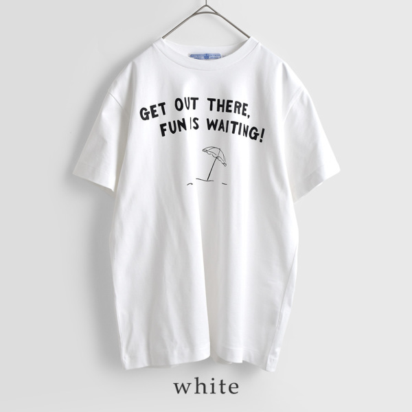 R & D.M.Co- オールドマンズテーラー コットン プリント Tシャツ GET