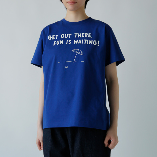 R & D.M.Co- オールドマンズテーラー コットン プリント Tシャツ GET