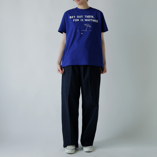 R & D.M.Co- オールドマンズテーラー コットン プリント Tシャツ GET