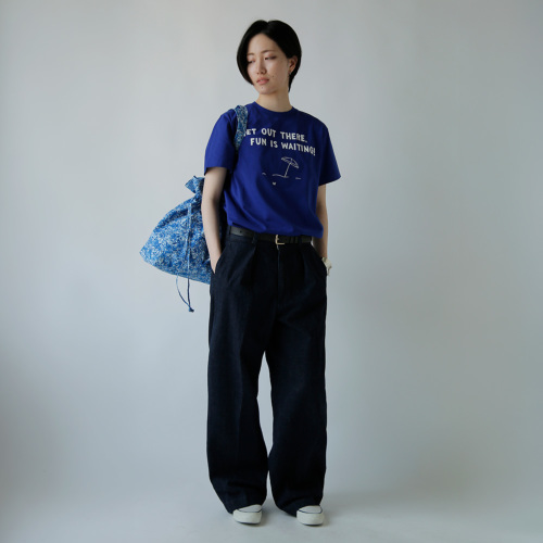 R & D.M.Co- オールドマンズテーラー コットン プリント Tシャツ GET