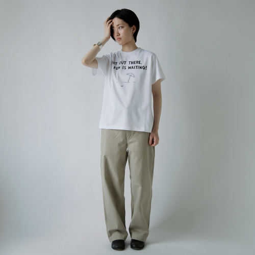 R & D.M.Co- オールドマンズテーラー コットン プリント Tシャツ GET