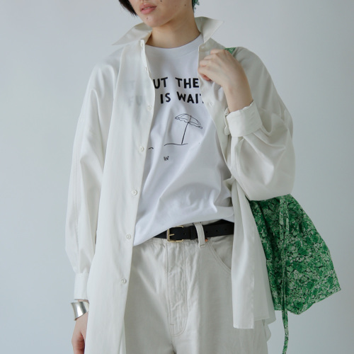 オールドマンズテーラー キャンディフラワーロングシャツ R & D.M.Co- オールドマンズテーラー コットン プリント Tシャツ GET