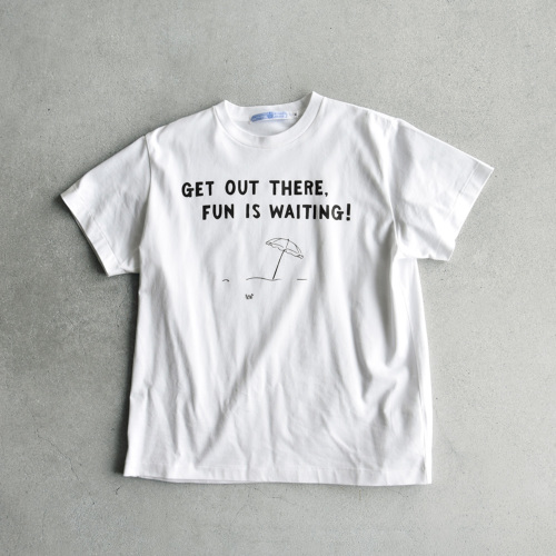 R & D.M.Co- オールドマンズテーラー コットン プリント Tシャツ GET
