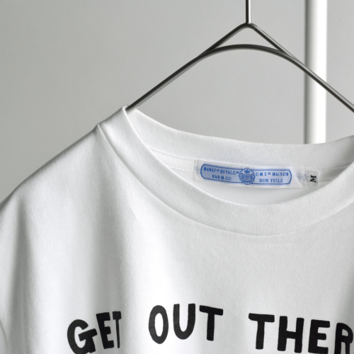 R & D.M.Co- オールドマンズテーラー コットン プリント Tシャツ GET