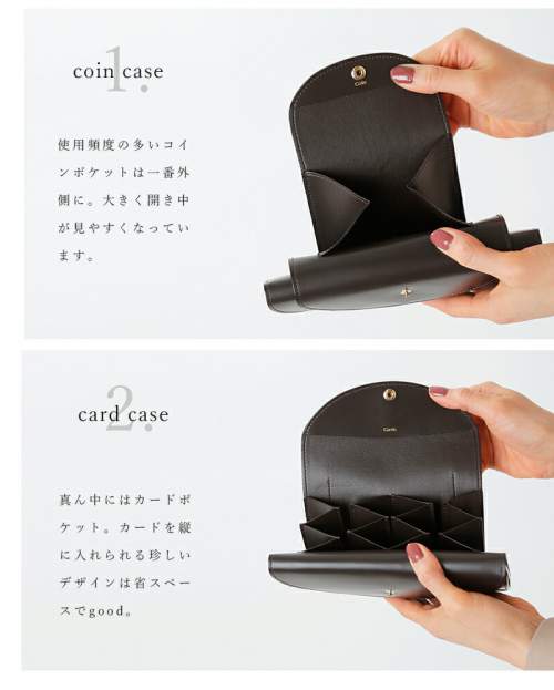 irose(イロセ)ガラスカウレザーフォールド3フラップウォレット“FOLD 3F