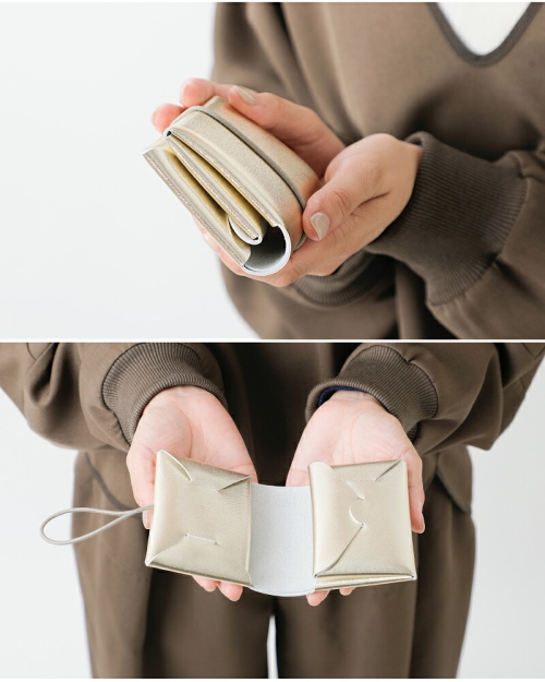irose イロセ カウレザー シームレス ミニウォレット“SEAMLESS MINI