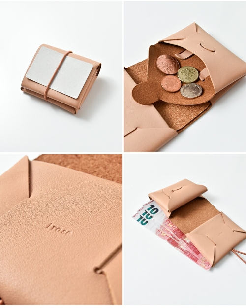 irose イロセ カウレザー シームレス ミニウォレット“SEAMLESS MINI