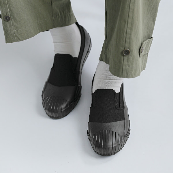 Moonstar キャンバス×ラバー スリッポン シューズ