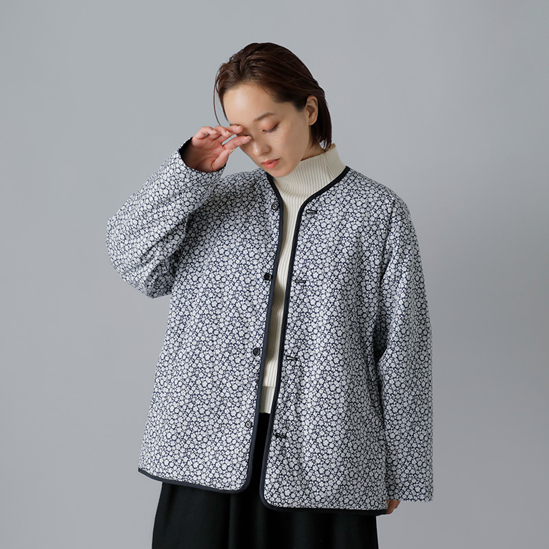 TOUJOURS トゥジュー ヴィンテージ フラワー プリント コットン