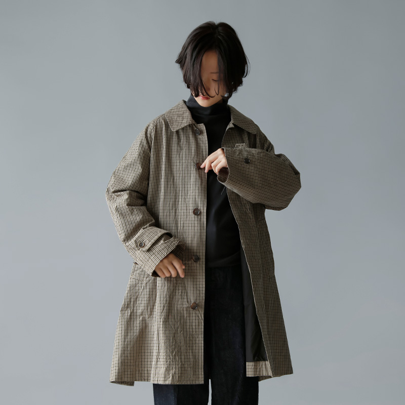 TOUJOURS トゥジュー ハイカウント コットン ギャバジン コート
