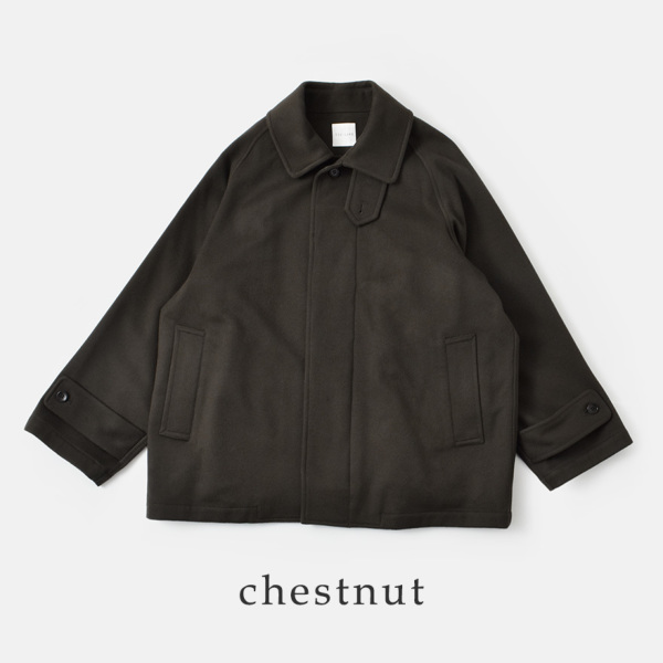 TOUJOURS トゥジュー ビーバー フィニッシュド ウール カシミヤ コート