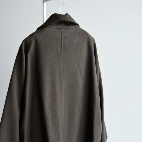 TOUJOURS トゥジュー ビーバー フィニッシュド ウール カシミヤ コート