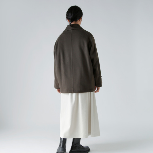 TOUJOURS トゥジュー ビーバー フィニッシュド ウール カシミヤ コート