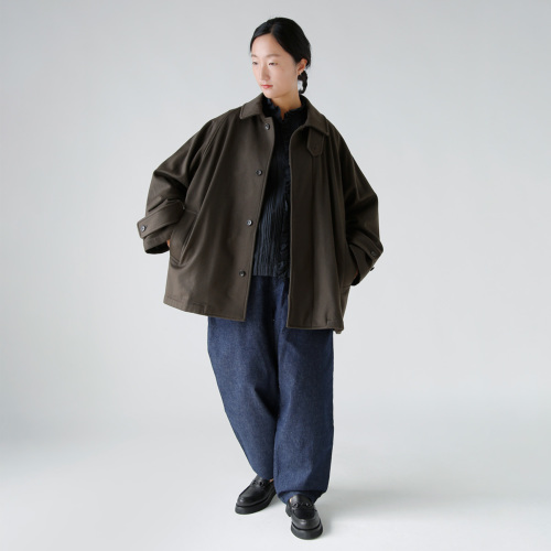 TOUJOURS トゥジュー ビーバー フィニッシュド ウール カシミヤ コート