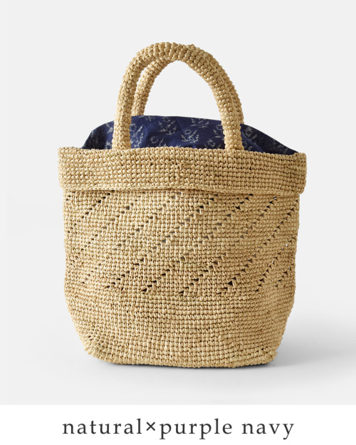 maison de soil メゾン ド ソイル RAFFIA M BAG (COMBI) ラフィア M