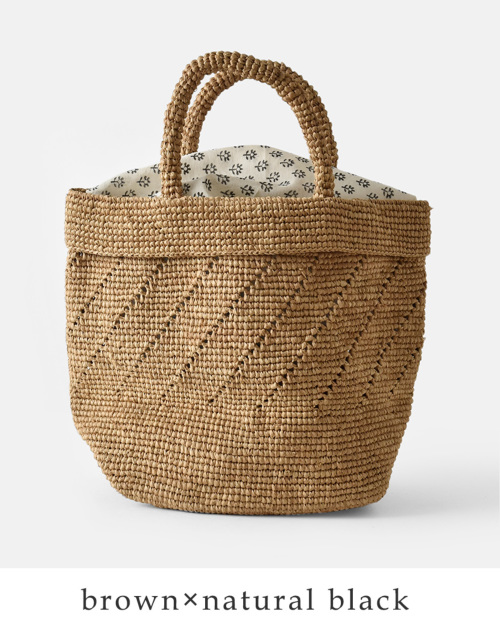 maison de soil メゾン ド ソイル RAFFIA M BAG (COMBI